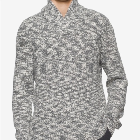 Calvin Klein shawl collar gray sweater, men’s XL - Picture 2 of 9